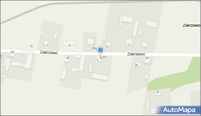 Zakrzewo, Zakrzewo, 31, mapa Zakrzewo