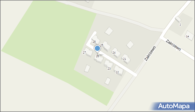 Zakrzewo, Zakrzewo, 26, mapa Zakrzewo