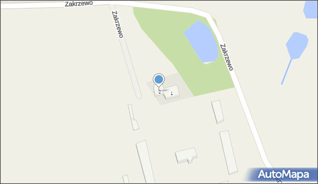 Zakrzewo, Zakrzewo, 2, mapa Zakrzewo