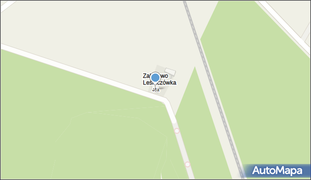 Zakrzewo, Zakrzewo, 46a, mapa Zakrzewo