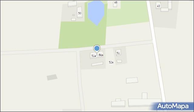 Zakrzewo, Zakrzewo, 51c, mapa Zakrzewo