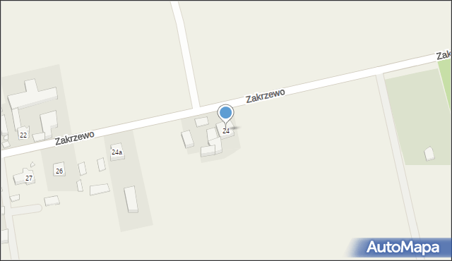 Zakrzewo, Zakrzewo, 24, mapa Zakrzewo