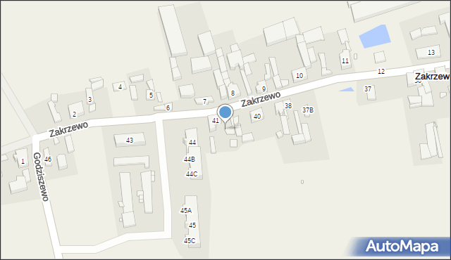 Zakrzewo, Zakrzewo, 42, mapa Zakrzewo