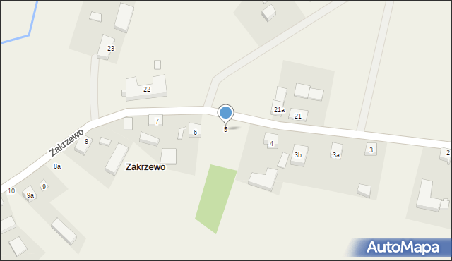 Zakrzewo, Zakrzewo, 5, mapa Zakrzewo