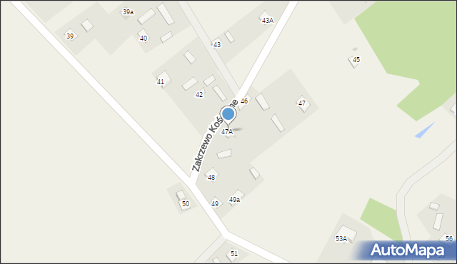 Zakrzewo Kościelne, Zakrzewo Kościelne, 46a, mapa Zakrzewo Kościelne