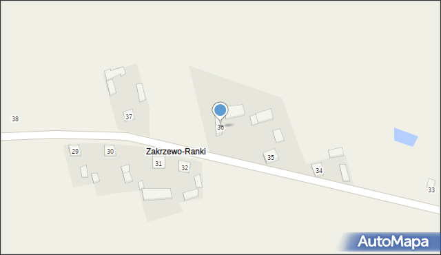 Zakrzewo Wielkie, Zakrzewo Wielkie, 36, mapa Zakrzewo Wielkie