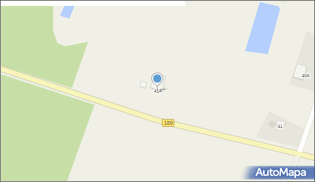 Zakrzewska Osada, Zakrzewska Osada, 41A, mapa Zakrzewska Osada