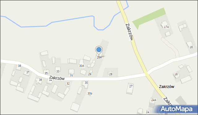 Zakrzów, Zakrzów, 29A, mapa Zakrzów