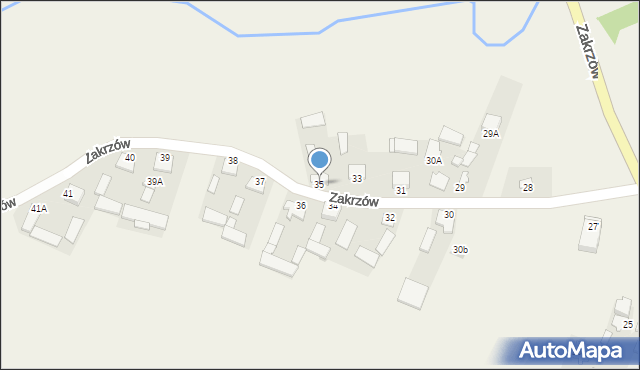 Zakrzów, Zakrzów, 35, mapa Zakrzów
