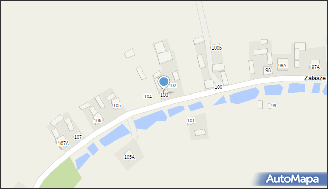 Zakrzów, Zakrzów, 103, mapa Zakrzów