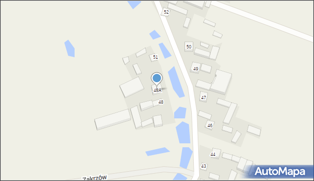 Zakrzów, Zakrzów, 48A, mapa Zakrzów
