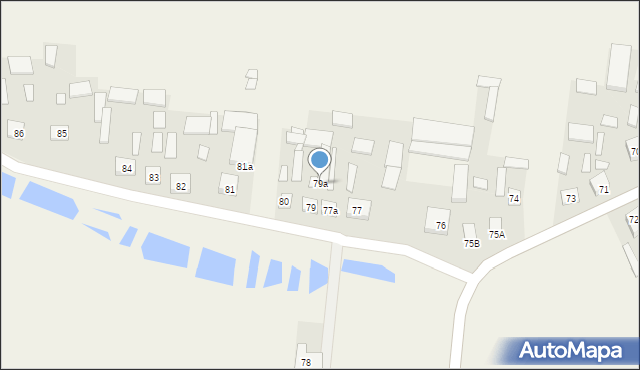 Zakrzów, Zakrzów, 79a, mapa Zakrzów