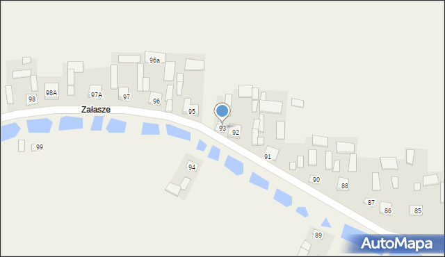 Zakrzów, Zakrzów, 93, mapa Zakrzów