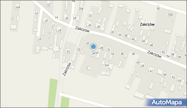 Zakrzów, Zakrzów, 27, mapa Zakrzów