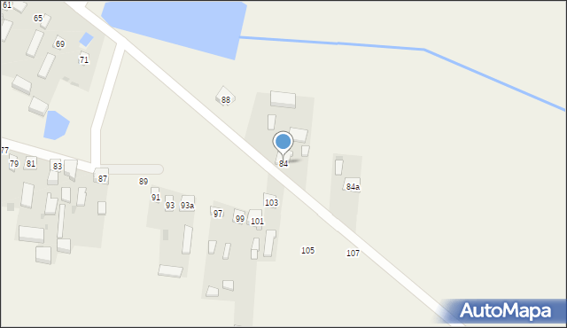 Zakrzów, Zakrzów, 84, mapa Zakrzów