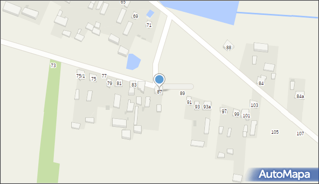 Zakrzów, Zakrzów, 87, mapa Zakrzów