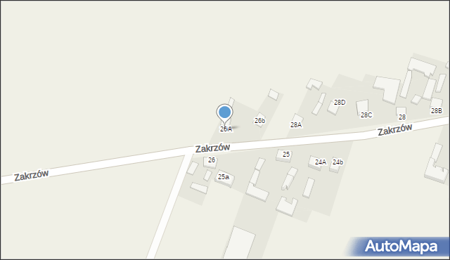 Zakrzów, Zakrzów, 26A, mapa Zakrzów
