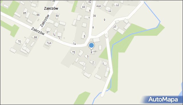 Zakrzów, Zakrzów, 4, mapa Zakrzów