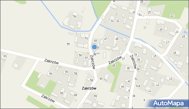 Zakrzów, Zakrzów, 48, mapa Zakrzów