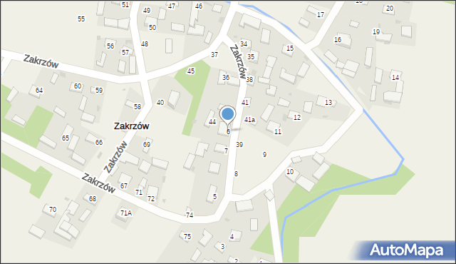 Zakrzów, Zakrzów, 6, mapa Zakrzów