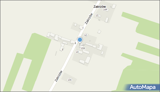 Zakrzów, Zakrzów, 11A, mapa Zakrzów