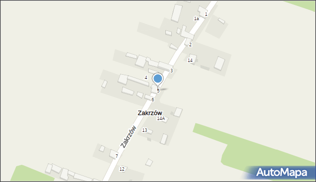 Zakrzów, Zakrzów, 5, mapa Zakrzów