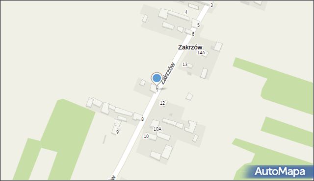 Zakrzów, Zakrzów, 7, mapa Zakrzów