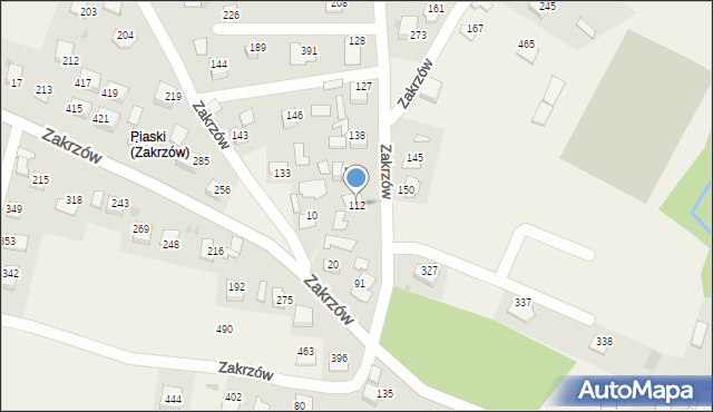 Zakrzów, Zakrzów, 112, mapa Zakrzów