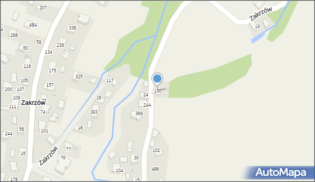 Zakrzów, Zakrzów, 130, mapa Zakrzów