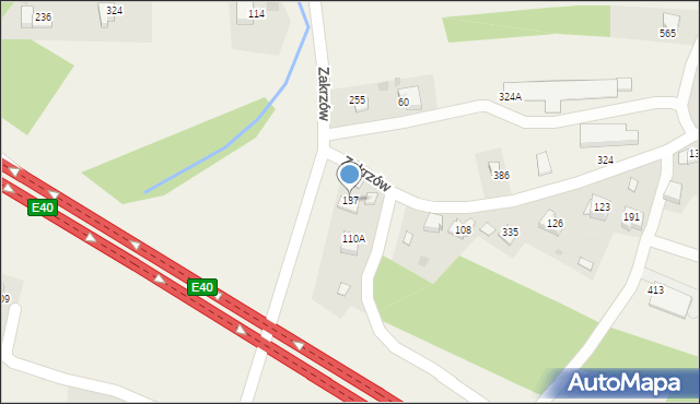 Zakrzów, Zakrzów, 137, mapa Zakrzów