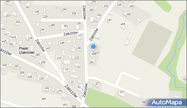 Zakrzów, Zakrzów, 145, mapa Zakrzów