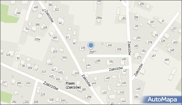 Zakrzów, Zakrzów, 226, mapa Zakrzów