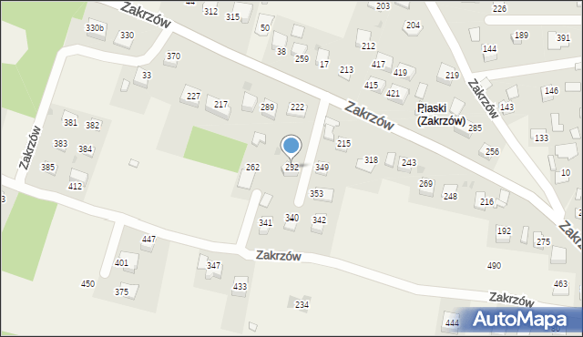 Zakrzów, Zakrzów, 232, mapa Zakrzów