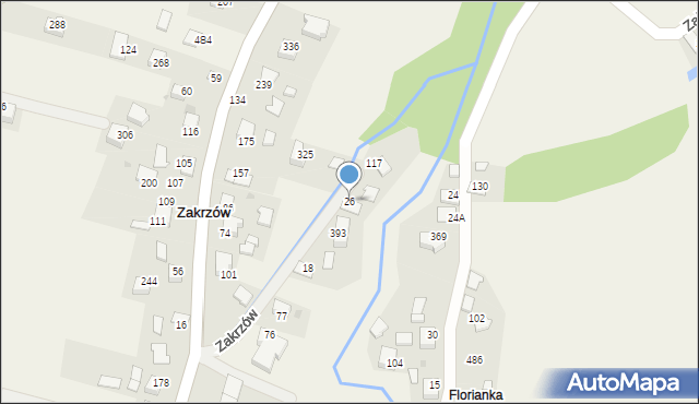 Zakrzów, Zakrzów, 26, mapa Zakrzów