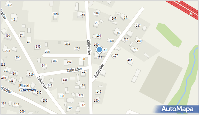 Zakrzów, Zakrzów, 273, mapa Zakrzów
