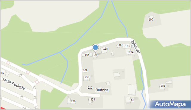 Zakrzów, Zakrzów, 78, mapa Zakrzów