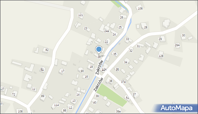 Zakrzów, Zakrzów, 19, mapa Zakrzów