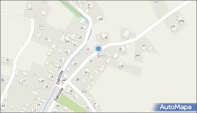 Zakrzów, Zakrzów, 31, mapa Zakrzów