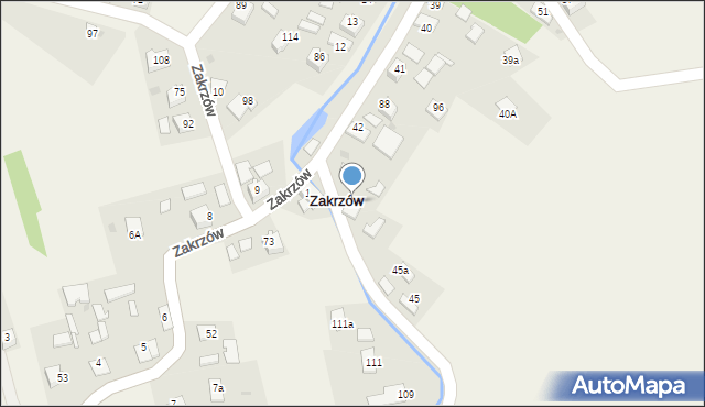Zakrzów, Zakrzów, 44, mapa Zakrzów