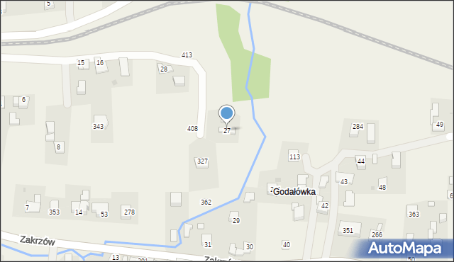 Zakrzów, Zakrzów, 27, mapa Zakrzów