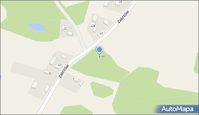 Zakrzów, Zakrzów, 5, mapa Zakrzów