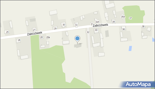 Zakrzówek, Zakrzówek, 31a, mapa Zakrzówek