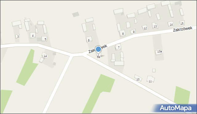 Zakrzówek, Zakrzówek, 6a, mapa Zakrzówek