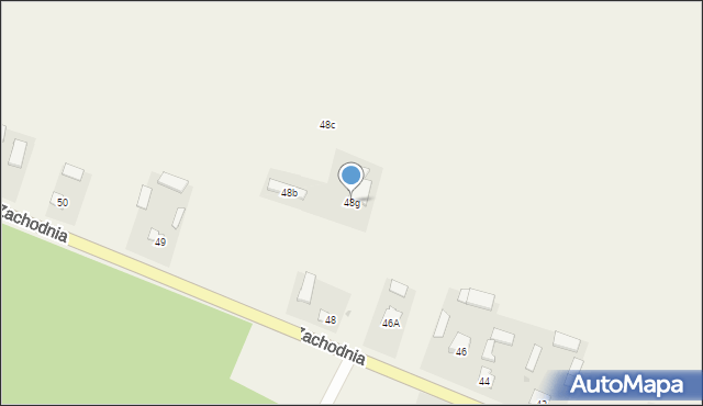 Zakrzówek, Zachodnia, 48g, mapa Zakrzówek