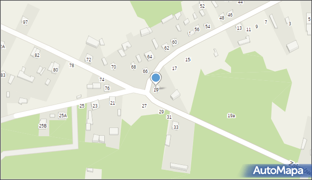 Zakrzówek Szlachecki, Zakrzówek Szlachecki, 19, mapa Zakrzówek Szlachecki