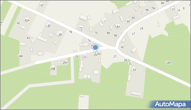 Zakrzówek Szlachecki, Zakrzówek Szlachecki, 21, mapa Zakrzówek Szlachecki