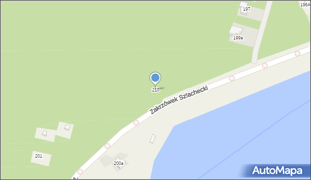 Zakrzówek Szlachecki, Zakrzówek Szlachecki, 210, mapa Zakrzówek Szlachecki