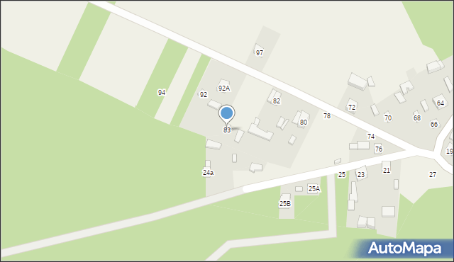 Zakrzówek Szlachecki, Zakrzówek Szlachecki, 83, mapa Zakrzówek Szlachecki