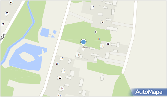 Zakrzówek-Wieś, Zakrzówek-Wieś, 12, mapa Zakrzówek-Wieś