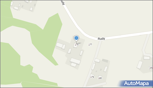 Zakrzówek-Wieś, Zakrzówek-Wieś, 178, mapa Zakrzówek-Wieś